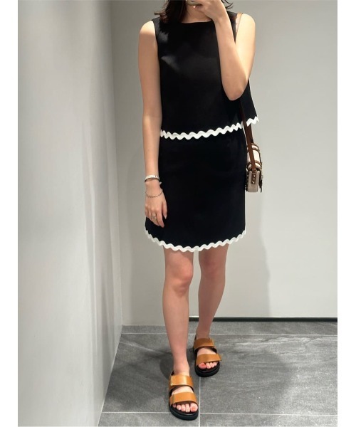 ESTNATION（エストネーション）の「ESTNATION / バイカラー スカート（スカート・レディース・ブラック/オフホワイト・36/38）」の16枚目の写真