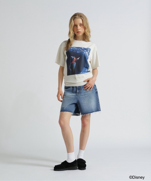 Disney(ディズニー)の「《Disney Collection》FANTASIA / MICKEY MOUSE / FILM MAGIC T-SHIRT / AVIREX WOMAN(Tシャツ/カットソー・レディース・チャコール/オフホワイト・FREE)」の16枚目の写真
