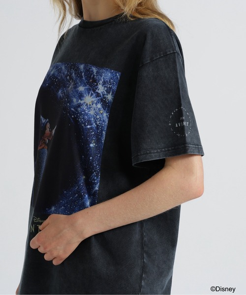 Disney(ディズニー)の「《Disney Collection》FANTASIA / MICKEY MOUSE / FILM MAGIC T-SHIRT / AVIREX WOMAN(Tシャツ/カットソー・レディース・チャコール/オフホワイト・FREE)」の8枚目の写真