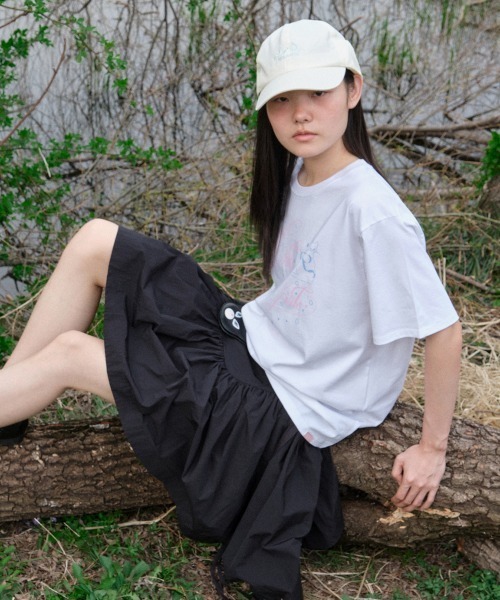 tシャツ 「X MINJUKIM」 OVERFIT KITTY T-SHIRT レディース セール】[X MINJUKIM] OVERFIT KITTY T-SHIRT（Tシャツ