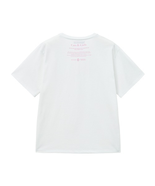 tシャツ 「X MINJUKIM」 OVERFIT KITTY T-SHIRT レディース セール】[X MINJUKIM] OVERFIT KITTY T-SHIRT（Tシャツ