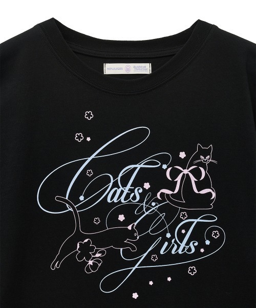 tシャツ 「X MINJUKIM」 OVERFIT KITTY T-SHIRT レディース セール】[X MINJUKIM] OVERFIT KITTY T-SHIRT（Tシャツ