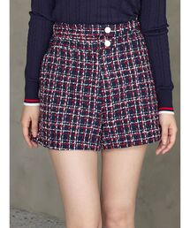 CALNAMUR | クラシカルツイードレイヤードライクミニマルショーツ(その他パンツ)