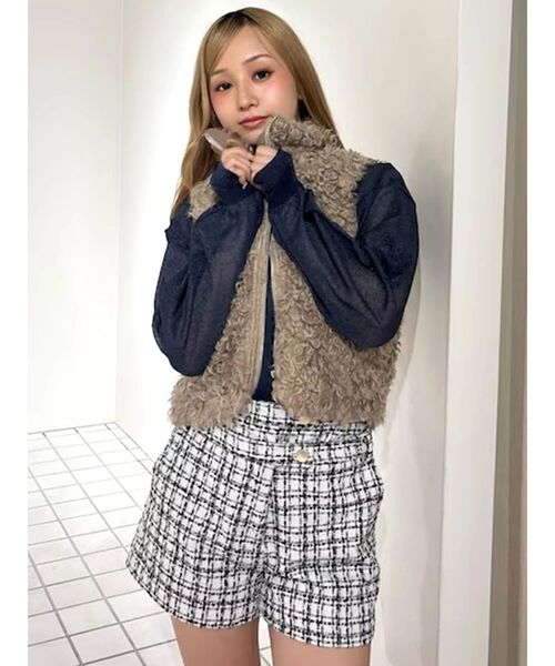 CALNAMUR(カルナムール)の「クラシカルツイードレイヤードライクミニマルショーツ(その他パンツ・レディース・その他/その他2・MEDIUM/SMALL)」の11枚目の写真