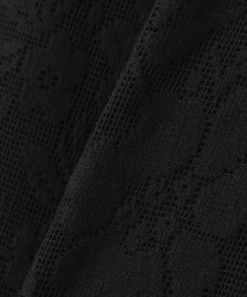 NATURAL BEAUTY BASIC（ナチュラルビューティーベーシック）の「◇メッシュレース SETUP ナロースカート（スカート・レディース・ダークブラウン/オフホワイト/ブラック・SMALL/MEDIUM）」の9枚目の写真