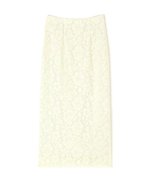 NATURAL BEAUTY BASIC（ナチュラルビューティーベーシック）の「◇メッシュレース SETUP ナロースカート（スカート・レディース・ダークブラウン/オフホワイト/ブラック・SMALL/MEDIUM）」の10枚目の写真