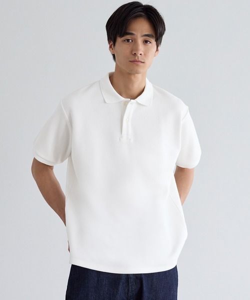 coca(coca)(コカ)の「ヘビーウェイトカノコポロTシャツ(Tシャツ/カットソー・メンズ・ブラック/ホワイト・XL/L/M)」の1枚目の写真