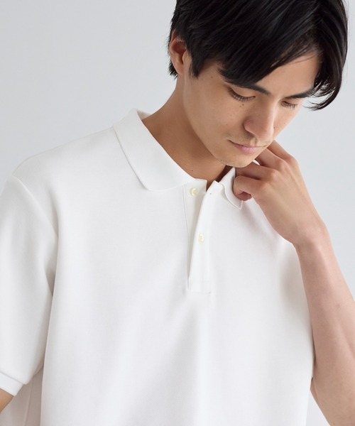 coca(coca)(コカ)の「ヘビーウェイトカノコポロTシャツ(Tシャツ/カットソー・メンズ・ブラック/ホワイト・XL/L/M)」の10枚目の写真