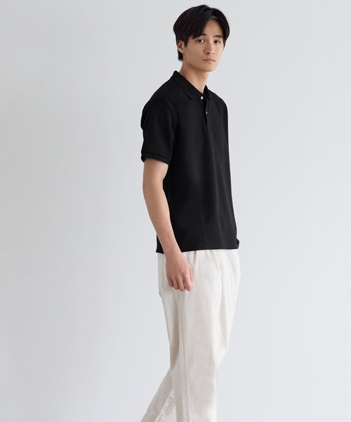 coca(coca)(コカ)の「ヘビーウェイトカノコポロTシャツ(Tシャツ/カットソー・メンズ・ブラック/ホワイト・XL/L/M)」の14枚目の写真