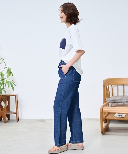 Arnold Palmer（アーノルドパーマー）の「シェア  アート総柄 ポケット Tシャツ（Tシャツ/カットソー・レディース・ホワイト/ネイビー・S/XS/LL/L/M）」の15枚目の写真