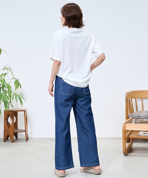 Arnold Palmer（アーノルドパーマー）の「シェア  アート総柄 ポケット Tシャツ（Tシャツ/カットソー・レディース・ホワイト/ネイビー・S/XS/LL/L/M）」の16枚目の写真