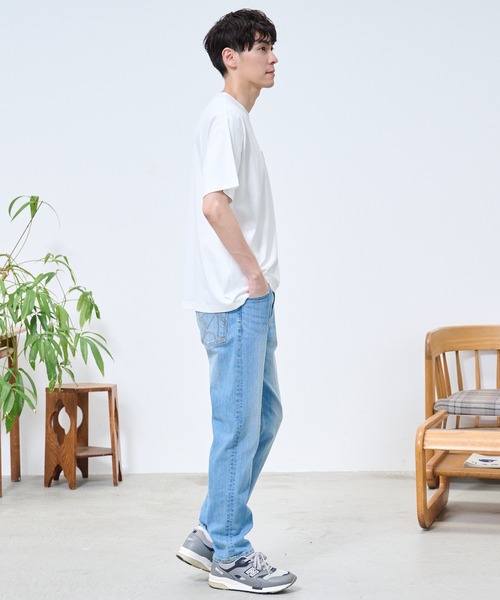 Arnold Palmer（アーノルドパーマー）の「シェア  アート総柄 ポケット Tシャツ（Tシャツ/カットソー・レディース・ホワイト/ネイビー・S/XS/LL/L/M）」の8枚目の写真