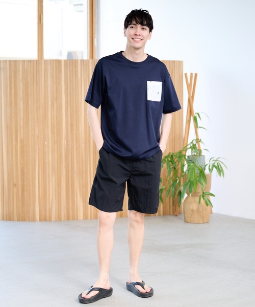 Arnold Palmer（アーノルドパーマー）の「シェア  アート総柄 ポケット Tシャツ（Tシャツ/カットソー・レディース・ホワイト/ネイビー・S/XS/LL/L/M）」の13枚目の写真