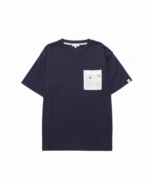 Arnold Palmer（アーノルドパーマー）の「シェア  アート総柄 ポケット Tシャツ（Tシャツ/カットソー・レディース・ホワイト/ネイビー・S/XS/LL/L/M）」の20枚目の写真