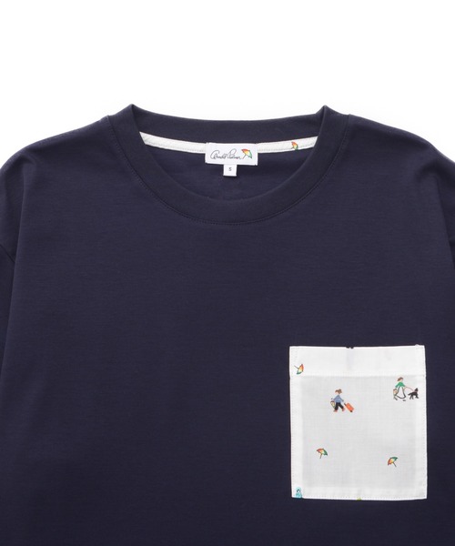 Arnold Palmer（アーノルドパーマー）の「シェア  アート総柄 ポケット Tシャツ（Tシャツ/カットソー・レディース・ホワイト/ネイビー・S/XS/LL/L/M）」の21枚目の写真