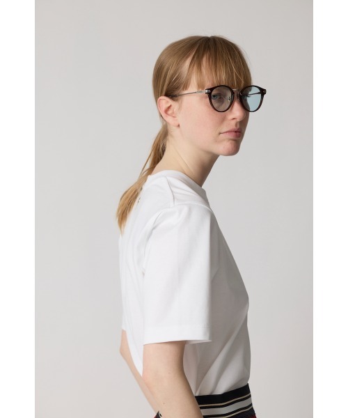 CINOH(チノ)の「COTTON JERSEY COMPACT T-SHIRT(Tシャツ/カットソー・レディース・ブルー/ブラック/ホワイト・36/38)」の9枚目の写真