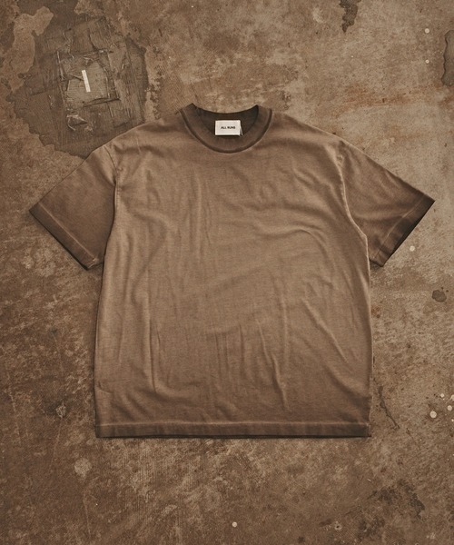 ALL RUNS(オールランズ)の「Washed Oversized Top / ウォッシュ加工 オーバーサイズ 半袖トップス Tシャツ メンズ 夏物 夏服(Tシャツ/カットソー・メンズ・ブラウン/オリーブ/ブラック/カーキ・XL/M/L)」の15枚目の写真