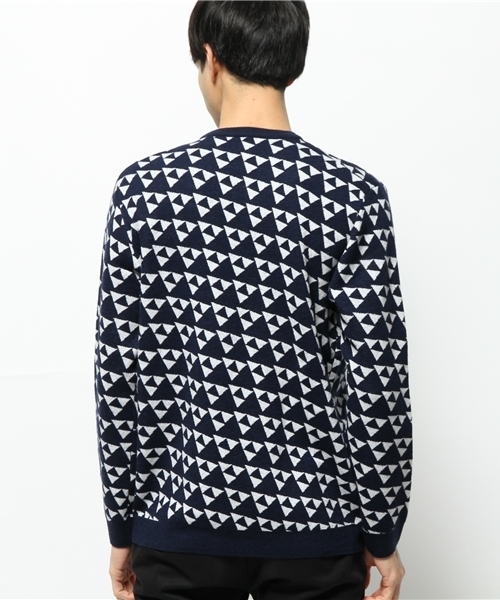 SUNNY  SPORTS（サニースポーツ）の「SUNNY SPORTS/サニースポーツ　TRIANGLE 60'S SWEATER（ニット/セーター・メンズ・ネイビー・MEDIUM/LARGE）」の3枚目の写真