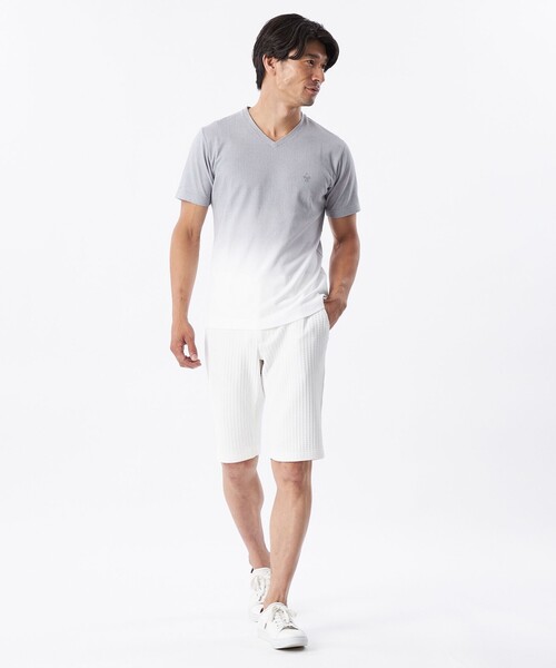 EPOCA UOMO(エポカウォモ)の「グラデーションカットソー(Tシャツ/カットソー・メンズ・ホワイト系その他/ネイビー・46/48)」の3枚目の写真