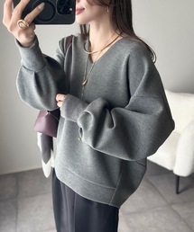 Emma Taylor（エマテイラー）の「【ネックが選べる】ダンボールコクーンフォルムプルオーバー（Tシャツ/カットソー・レディース）」