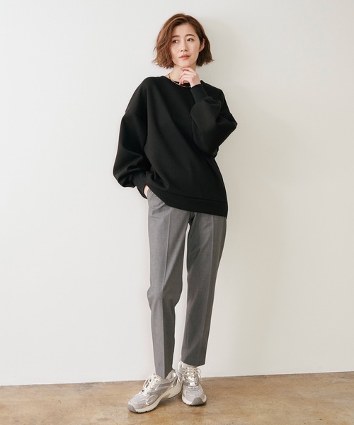 ネックが選べる】ダンボールコクーンフォルムプルオーバー Emma Taylor