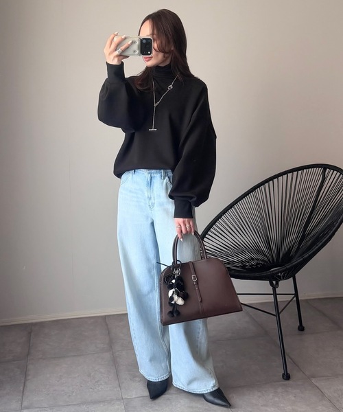 ネックが選べる】ダンボールコクーンフォルムプルオーバー Emma Taylor