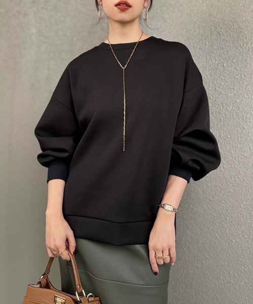 ブラック36 emma様 ネックが選べる】ダンボールコクーンフォルムプルオーバー Emma