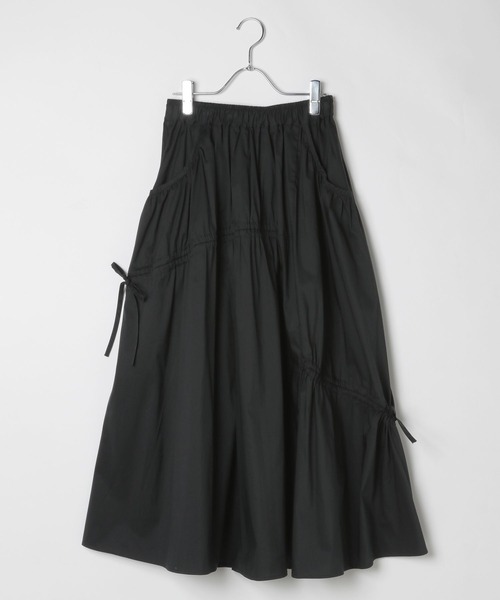 BAYFLOW（ベイフロー）の「[撥水機能素材]ランダムギャザーフレアスカート（スカート・レディース・キャメル/ブラック・FREE）」の19枚目の写真