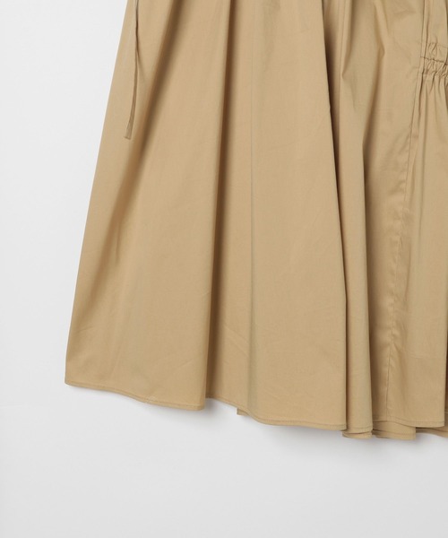 BAYFLOW（ベイフロー）の「[撥水機能素材]ランダムギャザーフレアスカート（スカート・レディース・キャメル/ブラック・FREE）」の6枚目の写真
