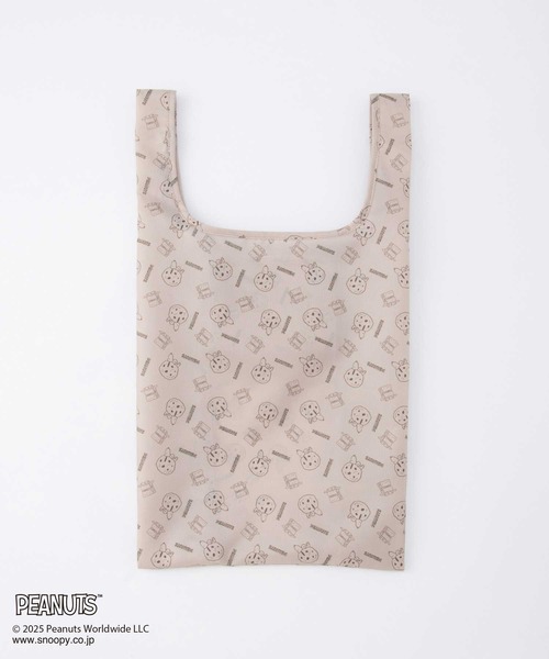 Honeys（ハニーズ）の「スヌーピー／お弁当バッグ（エコバッグ/サブバッグ・レディース・スミクロ/ミント/アイボリー/グレイッシュベージュ/ブルー・FREE）」の3枚目の写真