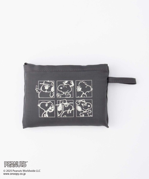 Honeys（ハニーズ）の「スヌーピー／お弁当バッグ（エコバッグ/サブバッグ・レディース・スミクロ/ミント/アイボリー/グレイッシュベージュ/ブルー・FREE）」の14枚目の写真