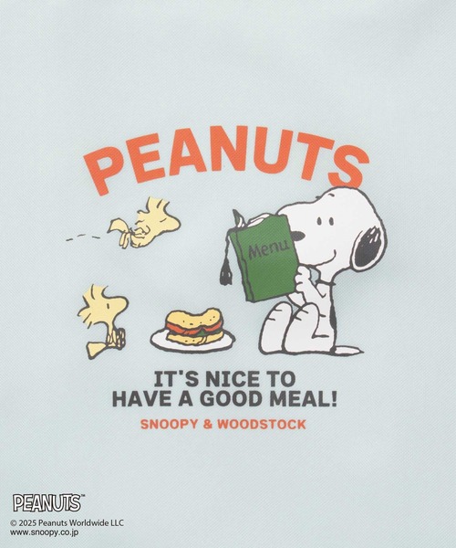 Honeys（ハニーズ）の「スヌーピー／お弁当バッグ（エコバッグ/サブバッグ・レディース・スミクロ/ミント/アイボリー/グレイッシュベージュ/ブルー・FREE）」の18枚目の写真