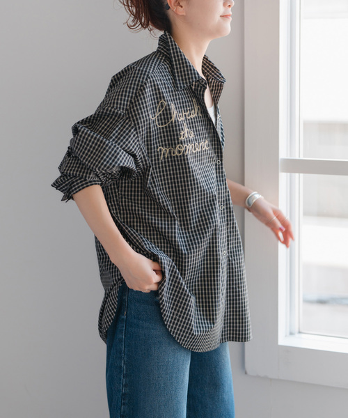 【美品】Spick&Span/刺繍オーバーシャツ 刺繍オーバーシャツ（シャツ／ブラウス）｜Spick and Span