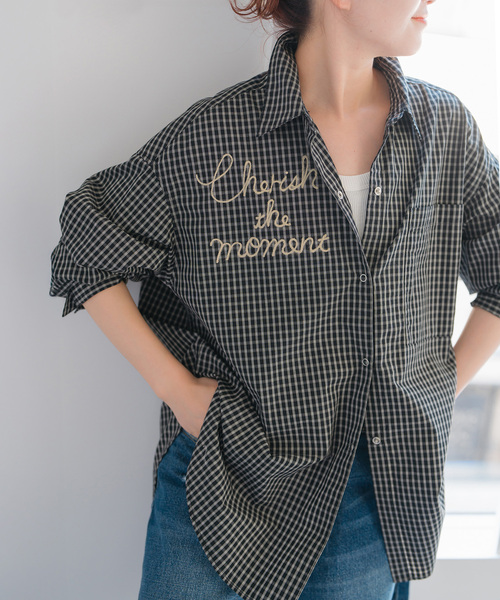 刺繍オーバーシャツ（シャツ/ブラウス）｜Spick & Span