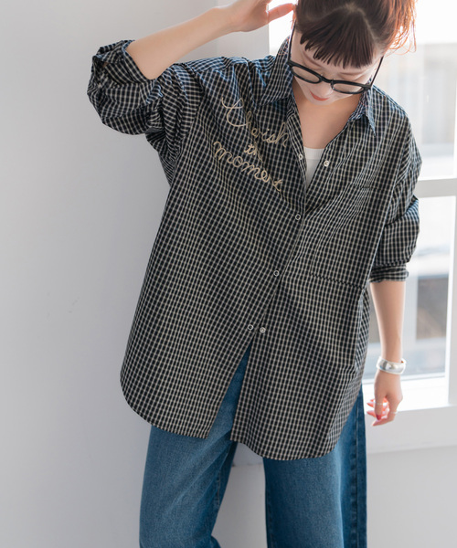 刺繍オーバーシャツ（シャツ/ブラウス）｜Spick & Span