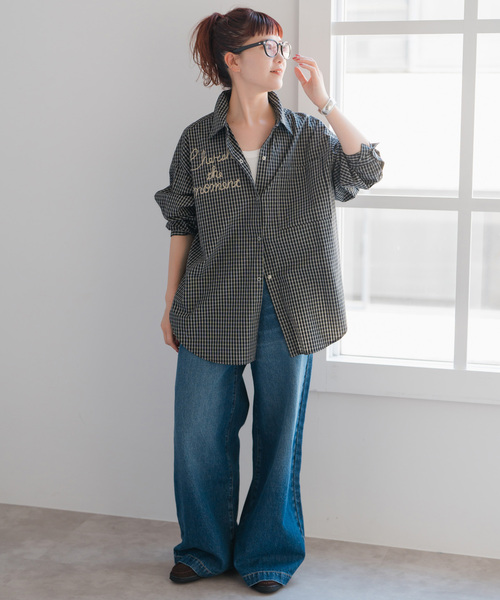 セール】刺繍オーバーシャツ（シャツ/ブラウス）｜Spick & Span