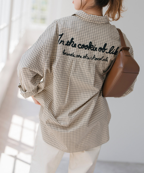 ✨未使用✨ スピックアンドスパン 2025年 刺繍オーバーシャツ 洗える 刺繍オーバーシャツ（シャツ／ブラウス）｜Spick and Span（スピック