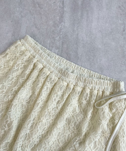 Futier land（フューティアランド）の「ラップスカートレイヤードレースパンツ（その他パンツ・レディース・アイボリー/ブラック・FREE）」の17枚目の写真