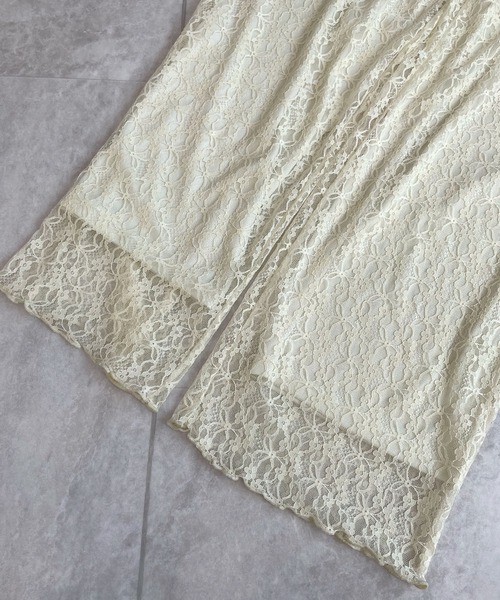 Futier land（フューティアランド）の「ラップスカートレイヤードレースパンツ（その他パンツ・レディース・アイボリー/ブラック・FREE）」の16枚目の写真