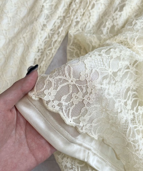 Futier land（フューティアランド）の「ラップスカートレイヤードレースパンツ（その他パンツ・レディース・アイボリー/ブラック・FREE）」の13枚目の写真