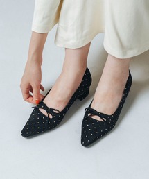 【ふかふか・クッション入り】リボン3.5cmパンプス IZ5816
