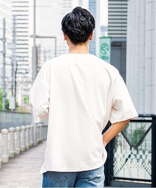 SILVER BULLET(シルバーバレット)の「『CavariA/キャバリア』ボートネック半袖TEE(Tシャツ/カットソー・メンズ・ベージュ/グレー/ブラック・L/M)」の11枚目の写真