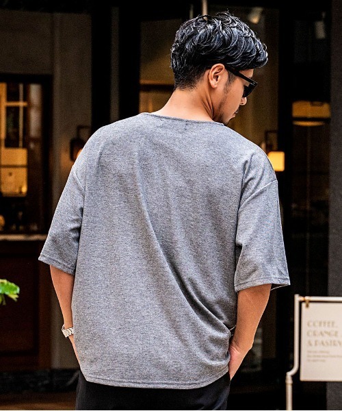 SILVER BULLET(シルバーバレット)の「『CavariA/キャバリア』ボートネック半袖TEE(Tシャツ/カットソー・メンズ・ベージュ/グレー/ブラック・L/M)」の8枚目の写真
