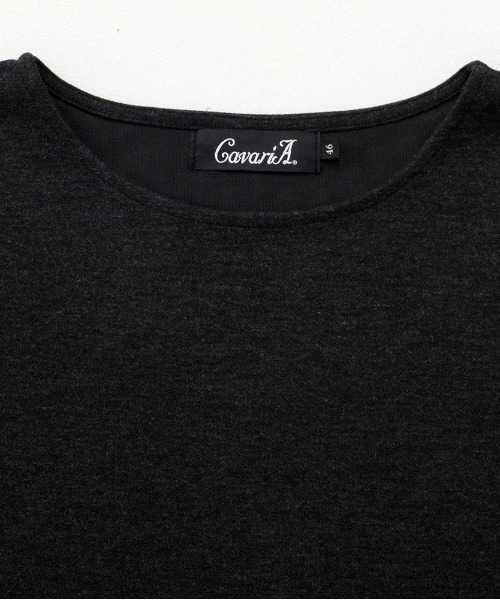 SILVER BULLET(シルバーバレット)の「『CavariA/キャバリア』ボートネック半袖TEE(Tシャツ/カットソー・メンズ・ベージュ/グレー/ブラック・L/M)」の15枚目の写真