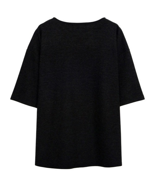 SILVER BULLET(シルバーバレット)の「『CavariA/キャバリア』ボートネック半袖TEE(Tシャツ/カットソー・メンズ・ベージュ/グレー/ブラック・L/M)」の14枚目の写真