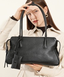 【 NiiNa / ニーナ 】高品質牛革横長ショルダー&ミニケースセットバッグ