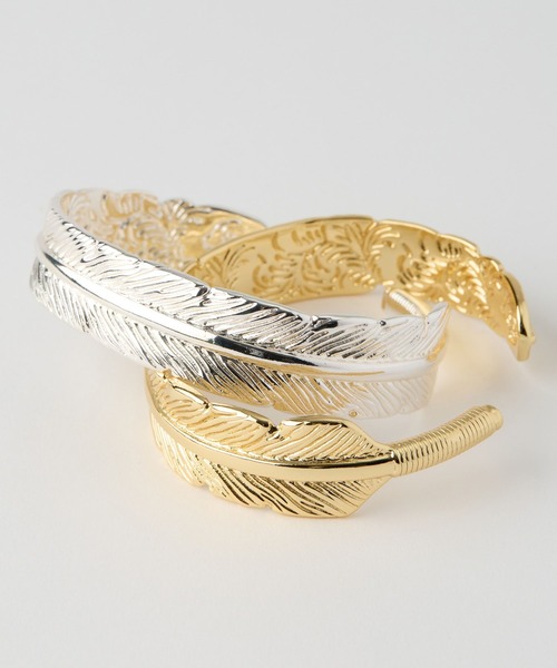 BARNYARDSTORM(バンヤードストーム)の「BARNYARDSTORM / フェザーバングル(ブレスレット・レディース・ゴールド/シルバー・FREE)」の11枚目の写真