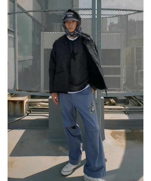 TAION(タイオン)の「【TAION】MILITARY STAR★ QUILTING & BOA REVERSIBLE JACKET(UNISEX)(ダウンジャケット/コート・レディース・ブラック/ベージュ/オリーブ・MEDIUM/SMALL)」の14枚目の写真