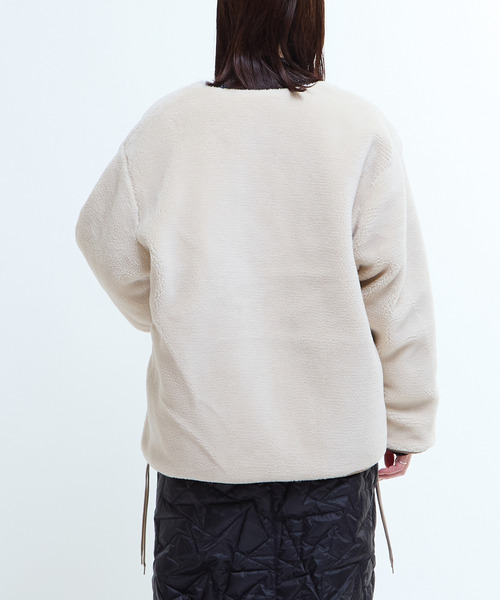 TAION(タイオン)の「【TAION】MILITARY STAR★ QUILTING & BOA REVERSIBLE JACKET(UNISEX)(ダウンジャケット/コート・レディース・ブラック/ベージュ/オリーブ・MEDIUM/SMALL)」の18枚目の写真