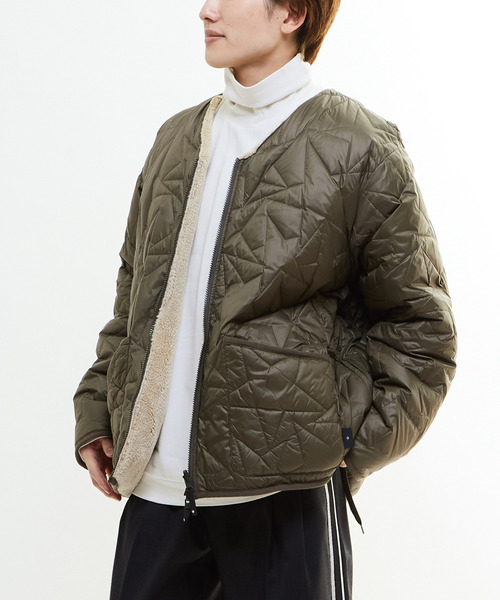 TAION(タイオン)の「【TAION】MILITARY STAR★ QUILTING & BOA REVERSIBLE JACKET(UNISEX)(ダウンジャケット/コート・レディース・ブラック/ベージュ/オリーブ・MEDIUM/SMALL)」の22枚目の写真